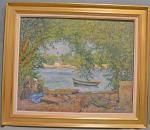 Emile DEZAUNAY (1854-1940)
Rivière de Quimper
Huile sur toile signée en bas...