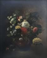 ECOLE FRANCAISE du XIXème
Bouquet de fleurs
Huile sur toile 
66 x...