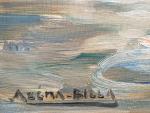 MARCEL AZEMA-BILLA (1904-1999)
Vue de Bretagne vers Bréhat.
Huile sur toile signée...