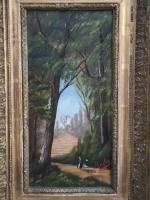 RODIN (début XXème)
Promenade sous les arbres
Huile sur toile signée en...