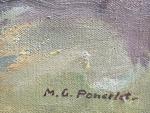 Maurice Georges PONCELET (1897-1978)
La charrette
Huile sur toile signée en bas...