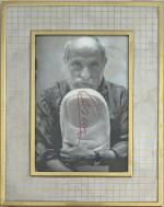 César Baldaccini dit CESAR (1921-1998)
Autoportrait au pouce
Carte postale signée en...