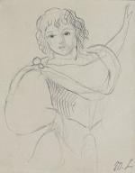 Marie LAURENCIN (1883-1956)
Etude de personnage
Dessin monogrammé du cachet en bas...