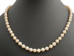 COLLIER de perles baroque (état moyen) avec fermoir métal ,...