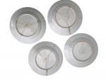 CHINE Compagnie des Indes
Suite de quatre assiettes rondes en porcelaine...