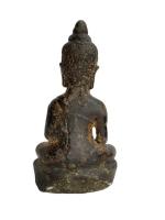 Birmanie, XIXe siècle, 
Bouddha en bronze assis en méditation sur...