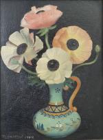 Paul LEMASSON (1897-1971)
Bouquet de fleurs
Huile sur panneau signée en bas...