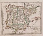 Royaumes d'Espagne et Portugal, par le Sieur Robert, Géographe du...