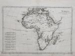 BONNE (Mr.) Carte de l'AFRIQUE Paris, vers 1770. 40x25 cm....