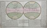 Les Deux Hémisphères. Zones Torrides et Zones Glaciales. Vers 1750....