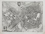 ARRAS. Vue de la ville d'Arras. Vers 1680. 32 x...