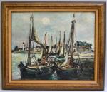 Maurice VERDIER (1919-2003)
Honfleur, le port
Huile sur toile signée en bas...