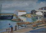 Pierre Philippe BERTRAND (1884-1975)
L'ile d'Yeu, les chantiers de la marine
Huile...