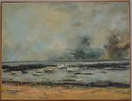 Yannick DESNOS (XXème)
Noirmoutier, plage du Vieil, 85.
Huile sur toile signée...