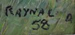 RAYNALD (XXème)
Noirmoutier, L'Epine, les marais salants, 58.
Huile sur isorel signée...