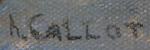 Henri CALLOT (1875-1956)
Bateaux devant le port animé
Huile sur toile signée...