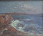 Ferdinand du PUIGAUDEAU (1864-1930)
Le Croisic, la côte sauvage
Huile sur toile...