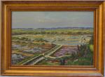 René HUCHET (1917-2001)
Les marais salants
Huile sur toile signée en bas...