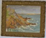 Victor P. MENARD (1857-1930)
Bord de mer
Huile sur toile signée en...
