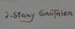 Joseph STANY GAUTHIER (1883-1969)
Le calfatage des bateaux
Gouache signée en bas...