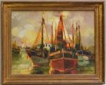 Jean NAVARRE (1914-2000)
Port d'Honfleur
Huile sur toile signée en bas à...