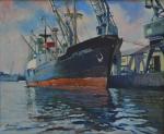 Jordi NUÑEZ SEGURA (né en 1932)
Cargo au port de déchargement
Huile...