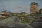 René HUCHET (1917-2001)
Camaret, la Tour Vauban
Huile sur toile signée en...