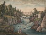 F.COUSSIN, 1804
Trois vues des Etats-Unis :
- Petite chute du Passaik,...