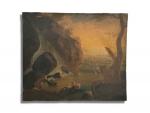 ECOLE FRANCAISE du XIXème
Paysage maritime
Huile sur toile
54.5 x 65 cm...