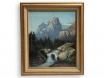 Pierre Henry BESSEDE (1846-1918)
Paysage de montagne à la cascade
Huile sur...