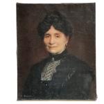 E. BRUNET
Portrait d'homme en uniforme
Portrait de dame
Deux huiles sur toile
61...