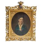 Ignaz Frankel INGOMAR [hongrois] (1838-1924)
Portrait de dame au médaillon tenant...