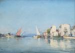 Charles MALFROY (1862-1918)
Vue de Martigues, 1900. 
Huile sur toile signée,...