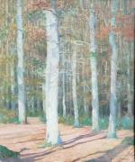 Charles PERRON (1893-1958)
Bouleaux à l'automne, 1924. 
Huile sur toile signée...