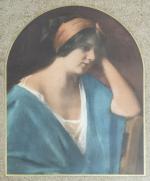 Augustin ZWILLER (1850-1939)
Portrait de dame
Couleurs sur tissu signé en bas...