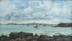 Paul LIOT (1855-1902)
Voiliers dans la baie, 1883. 
Huile sur toile...