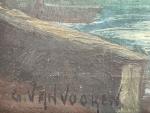 G. VANVOOREN (début XXème)
Pêcheurs au lamparo
Huile sur toile signée en...