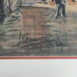 J. FLEURY (XXème)
Honfleur, 1929. 
Aquarelle et rehauts de gouache signée,...