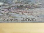 James AITKEN (act.1880-1935)
Côte rocheuse
Aquarelle signée en bas à droite
33 x...
