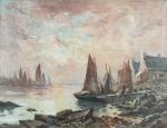 Charles GRANVAL (XIX-XXème)
L'arrivée des pêcheurs
Huile sur toile signée en bas...