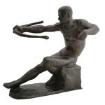 Edward WITTIG [polonais] (1879-1941)
Homme tenant un arc
Bronze patiné, signé
Epoque Art...