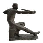 Edward WITTIG [polonais] (1879-1941)
Homme tenant un arc
Bronze patiné, signé
Epoque Art...