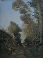 Paul Louis MORIZET (1850-?)
Le chemin creux
Huile sur toile signée en...