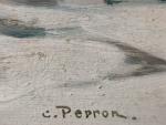 Charles Clément PERRON (1893-1958)
Pêcheurs à marée basse
Huile sur panneau signée...