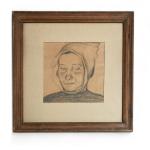 Jean LAUNOIS (1898-1942)
Portrait de maraichine
Dessin signé en bas à droite
18...