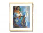 Jean CHEVOLLEAU (1924-1996)
Marijo
Gouache sur papier
69.5 x 55 cm à vue
Provenance:
-...