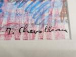 Jean CHEVOLLEAU (1924-1996)
Nature morte au homard
Dessin au crayon gras signé...