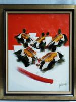 Dominique GUILLEMARD (1949-2010)
L'ensemble des violons
Huile sur toile signée en bas...