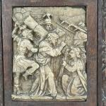 PANNEAU en albâtre sculpté représentant le Christ portant la Croix
XVIème
12.5...