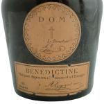 Bouteille ancienne de liqueur de BENEDICTINE D.O.M (niveau épaule, étiquette...